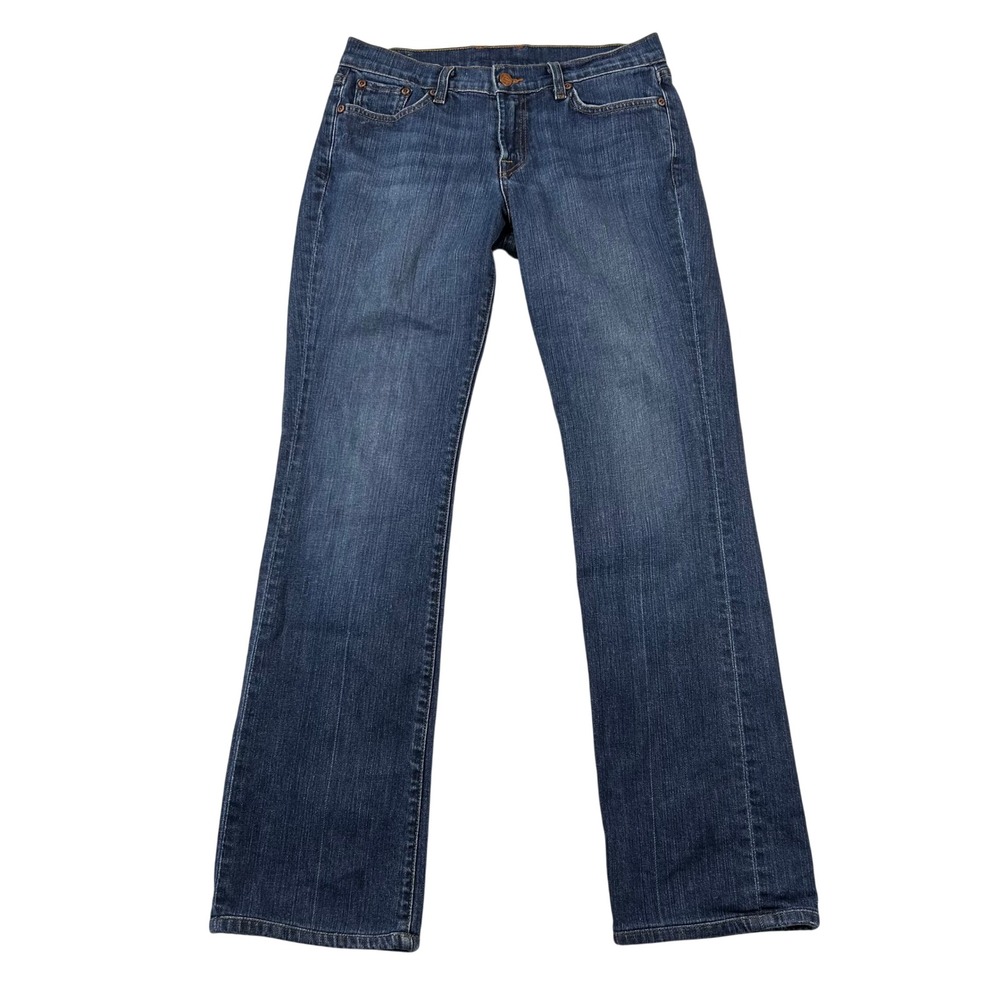 Lucky Brand Jeans Womens 8/29 Long Bootcut Dark Wash Made in USA Y2K Low Rise